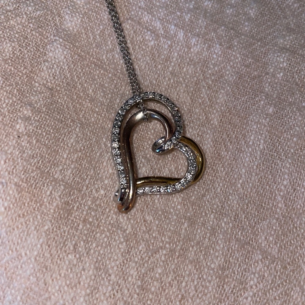 Half Gold Heart Necklace